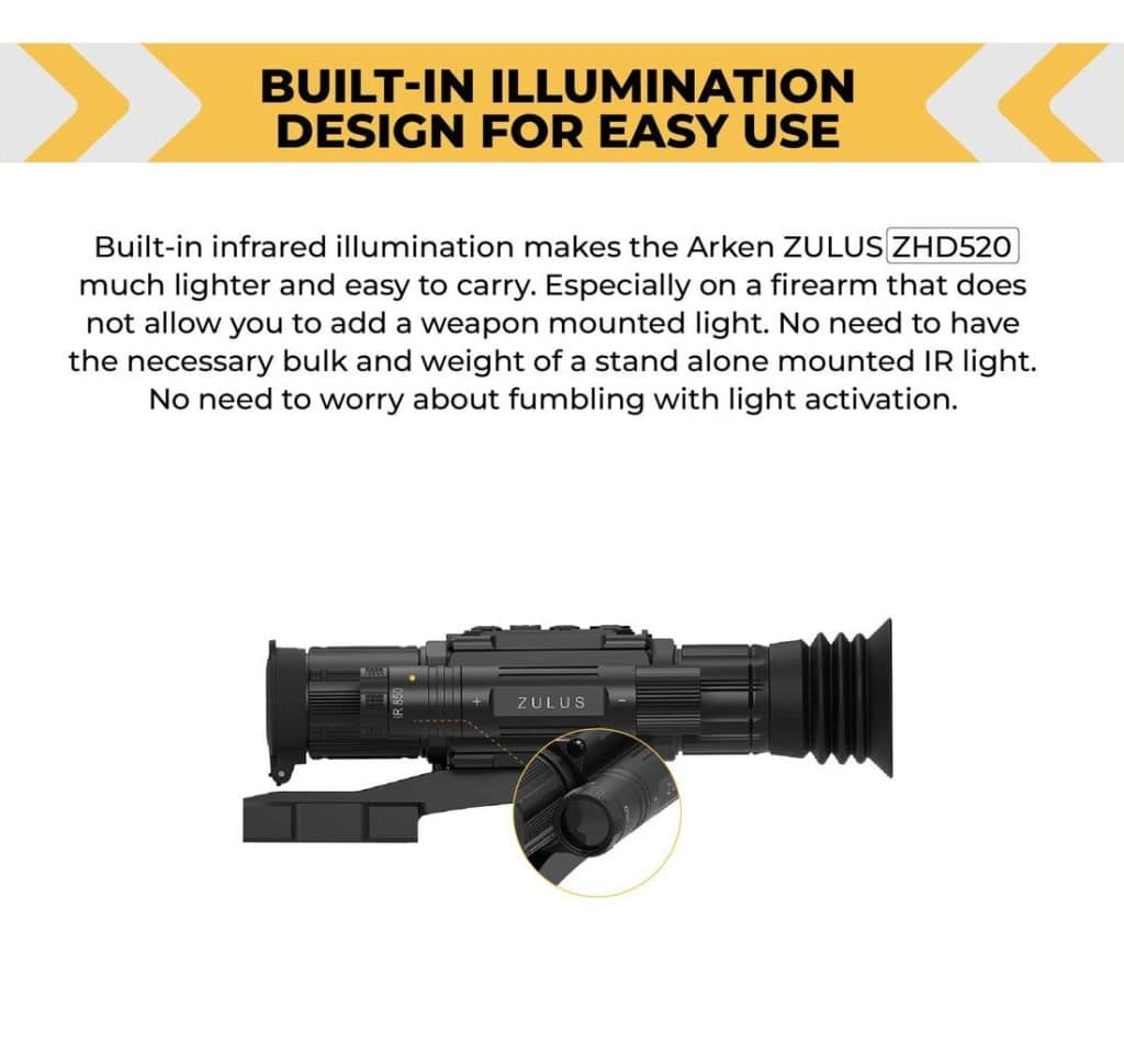 Zulus Hd 5 20x Day Night Digital Laser Range Finder Delta Tactical