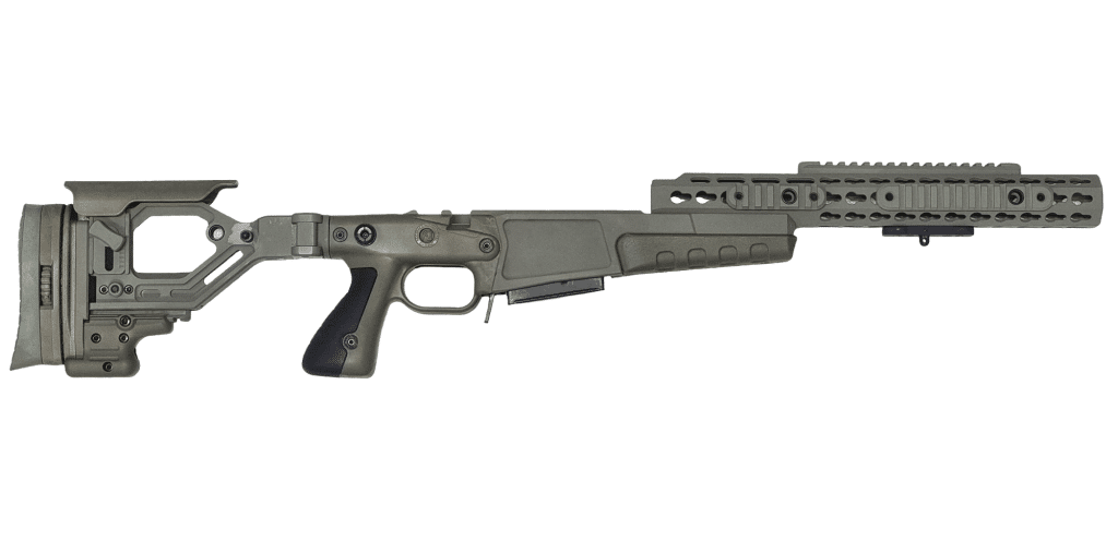 AX AICS Short Action Chassis - Green | Delta Tactical