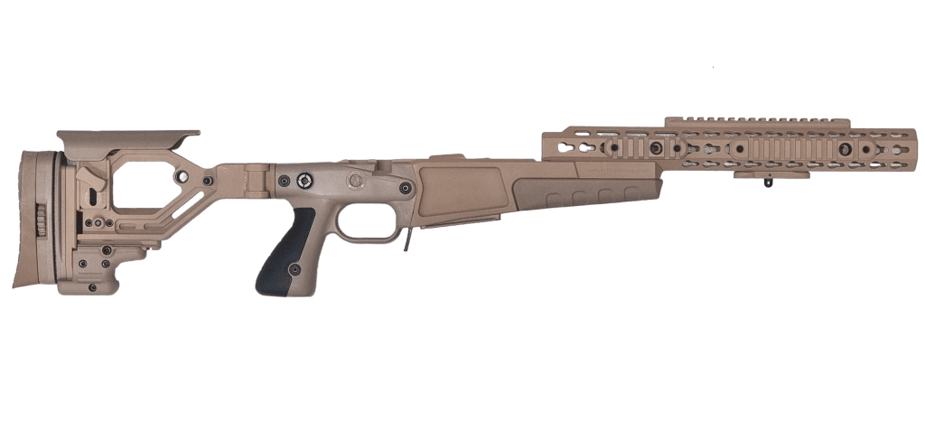 AX AICS Short Action Chassis - Pale Brown | Delta Tactical